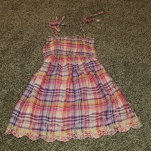 Kirra tank top size M pink&purple plaid
